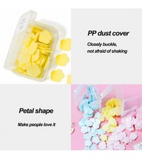 100Pcs Portable Petal Soap Paper Hand Soap And Face Cleansing